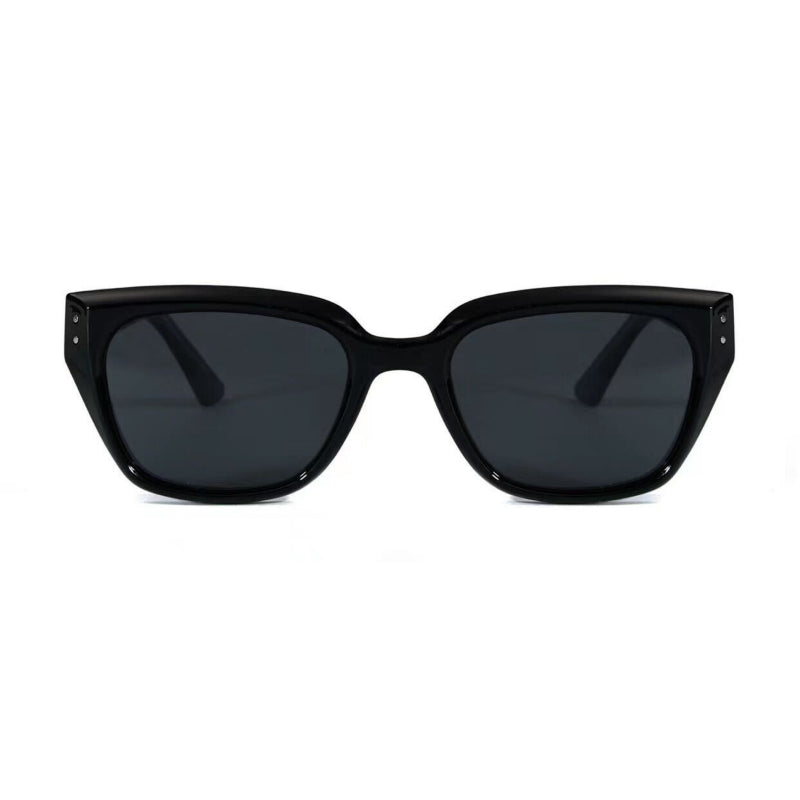 Bermondsey Black D-Frame Premium Sunglasses