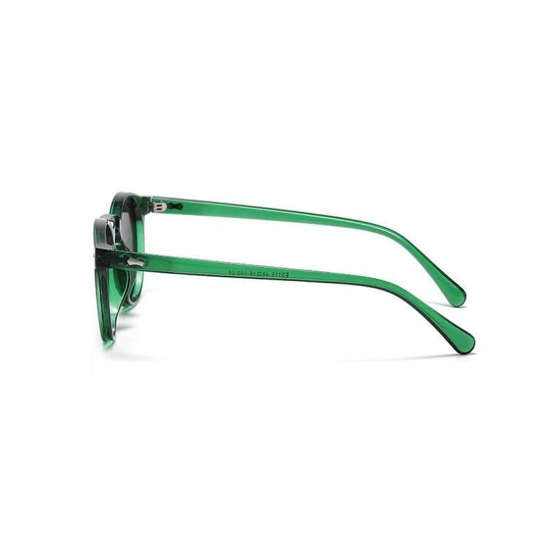Pigalle Green Round Sunglasses