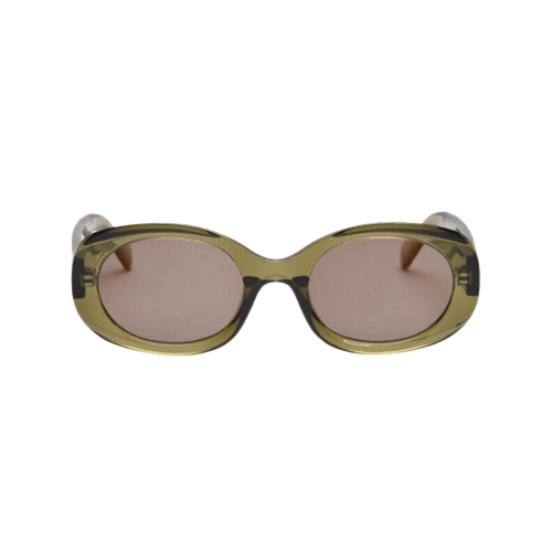 Blenheim Green Oval Premium Sunglasses