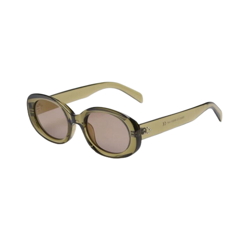 Blenheim Green Oval Premium Sunglasses